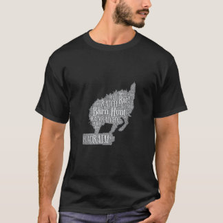 Dog Fun Barn Hunt Word Cloud T Shirt