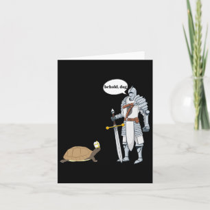 Dog Funny Turtle Wearing A Priest Hat Hilarious Ga Card