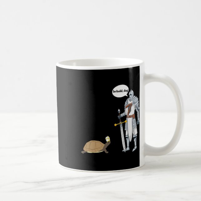 Dog Funny Turtle Wearing A Priest Hat Hilarious Ga Coffee Mug (Right)
