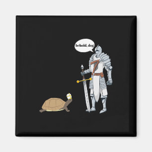 Dog Funny Turtle Wearing A Priest Hat Hilarious Ga Magnet