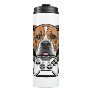 Dog Gamer - Video Game Thermal Tumbler