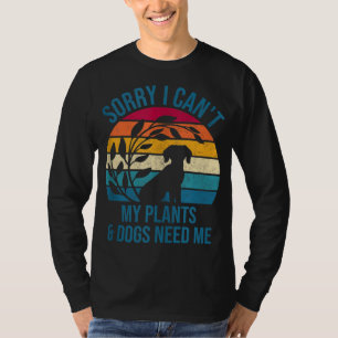 Dog Garden Plants Lover & Dogs Gardener Fun Garden T-Shirt