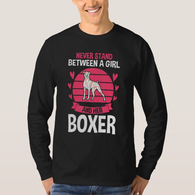 Dog German Boxer T-Shirt (Front)