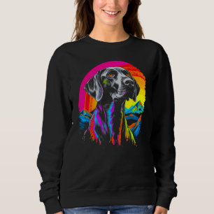 Dog German Shorthaired Pointer Mountain Nature Sun Sweatshirt