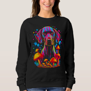 Dog German Shorthaired Pointer Psychedelic Mushroo Sweatshirt