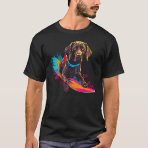 Dog German Shorthaired Pointer Snowboard T-Shirt