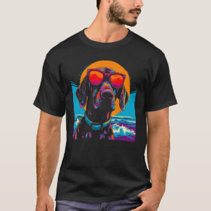 Dog German Shorthaired Pointer Summer Party T-Shirt