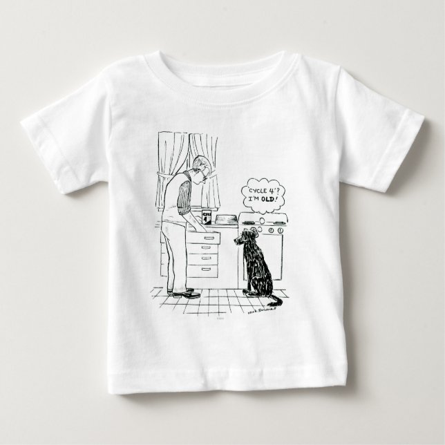 Dog Getting Older Baby T-Shirt (Front)