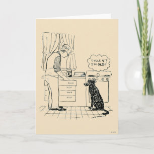 Dog Getting Older Card