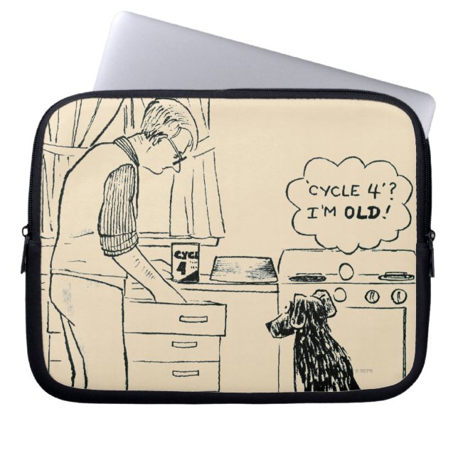 Dog Getting Older Laptop Sleeve (Front)