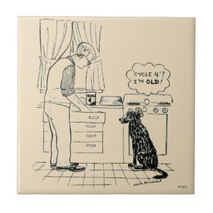 Dog Getting Older Tile