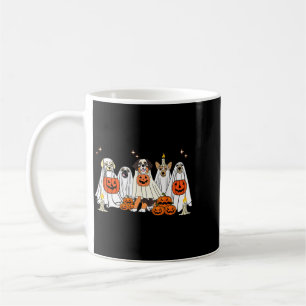 Dog Ghost Cute Dog Dressed As Ghost Funny Coffee Mug