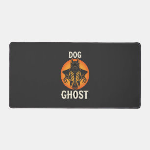 Dog Ghost Halloween Horror Vector Desk Mat