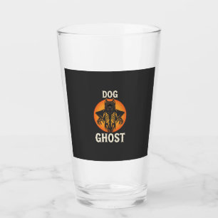 Dog Ghost Halloween Horror Vector Glass