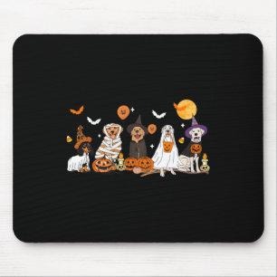 Dog Ghost Witch Mummy Halloween Costume Men Women Mouse Pad
