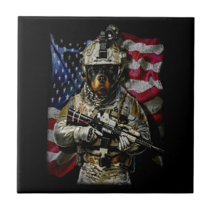 Dog Gift Baby rottweiler Ceramic Tile