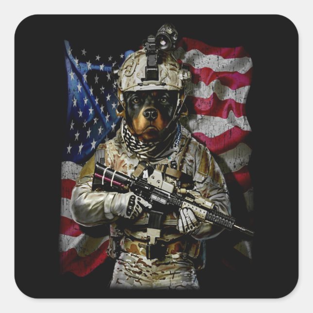 Dog Gift | Baby rottweiler Square Sticker (Front)