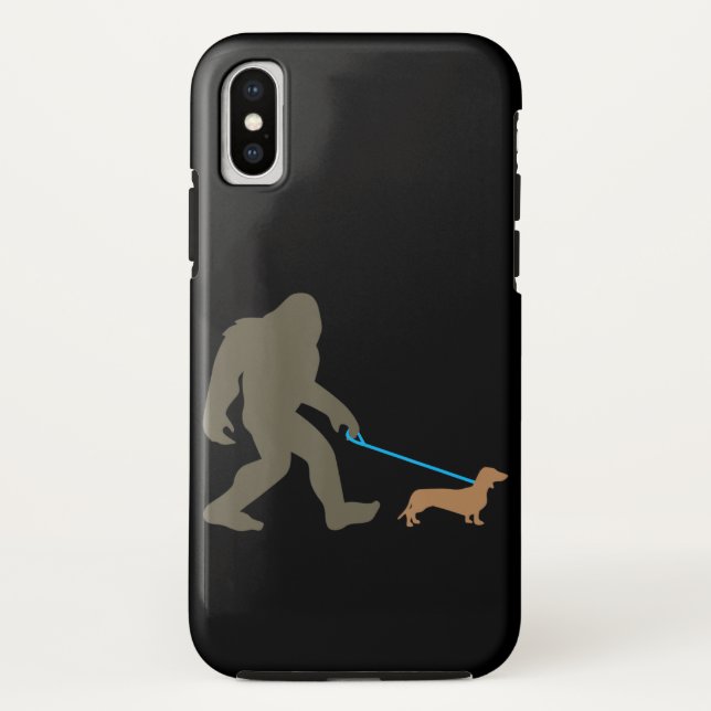 Dog Gift | Bigfoot Walking Dachshund Case-Mate iPhone Case (Back)