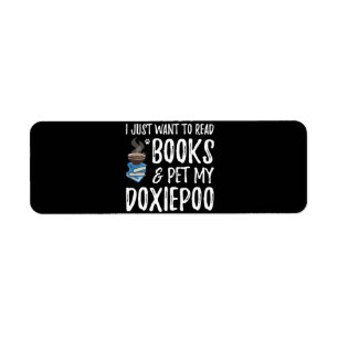 Dog Gift Book & Pet My Doxiepoo Return Address Label