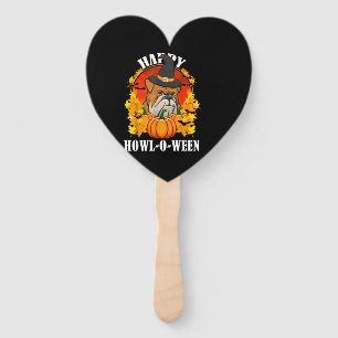 Dog Gift Bulldog Halloween Gift For Dog Lovers Hand Fan