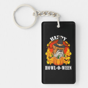 Dog Gift   Bulldog Halloween Gift For Dog Lovers Key Ring