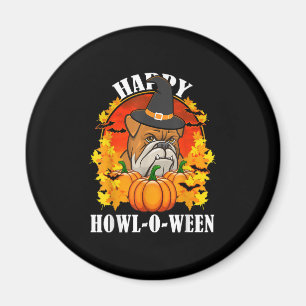 Dog Gift   Bulldog Halloween Gift For Dog Lovers Magnet