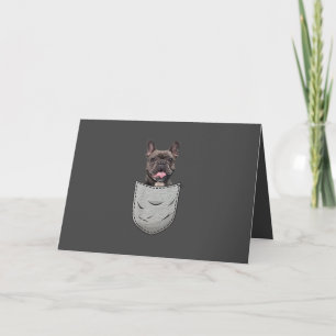 Dog Gift Cute French Bulldog Dog Lovers Holiday Card