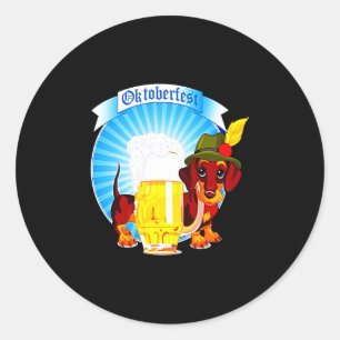 Dog Gift Dachshund Cool Classic Round Sticker