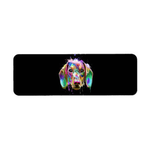 Dog Gift Dachshund Full Colour Nice Return Address Label