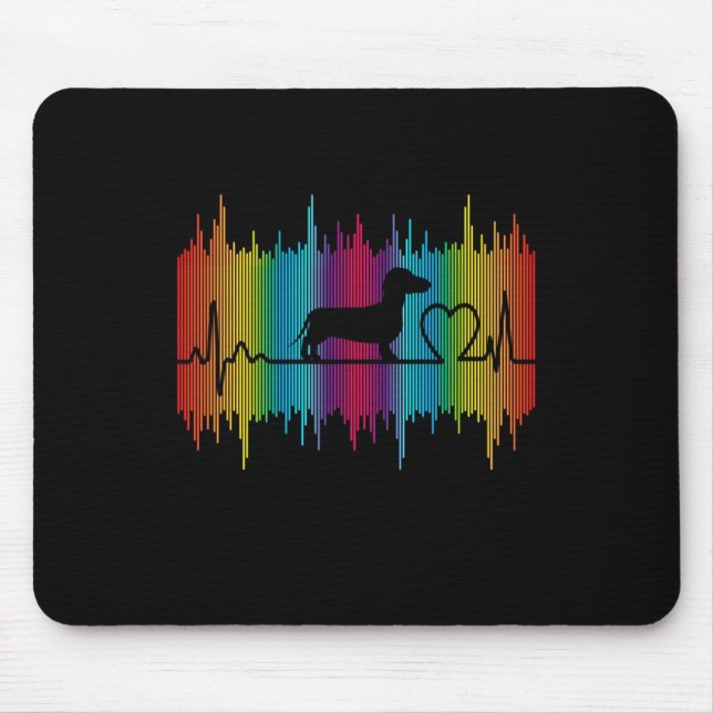 Dog Gift | Dachshund Love Mouse Pad (Front)