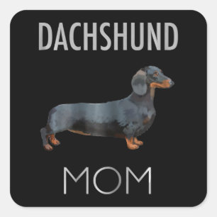 Dog Gift Dachshund Mum Dog Square Sticker