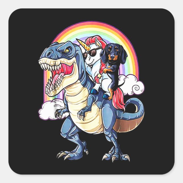Dog Gift | Dachshund Really Cool Square Sticker (Front)