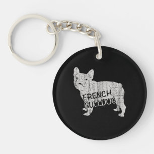 Dog Gift Fierce French Bulldog Key Ring