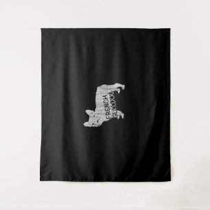 Dog Gift    Fierce French Bulldog Tapestry