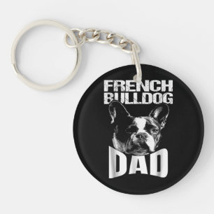 Dog Gift French Bulldog Dad Key Ring