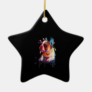 Dog Gift   French Bulldog Hand Drawing Art Ceramic Ornament