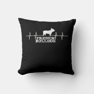 Dog Gift French Bulldog Heart Cushion