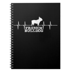 Dog Gift French Bulldog Heart Notebook