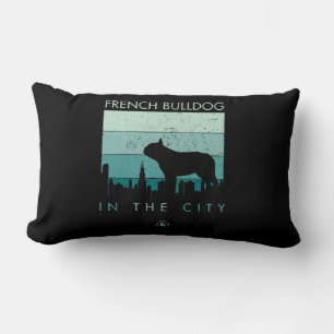 Dog Gift French Bulldog In The City Lumbar Cushion