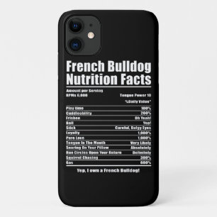 Dog Gift French Bulldog Nutrition Facts iPhone 11 Case
