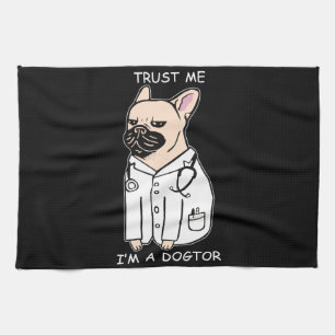 Dog Gift French Bulldog Wear Lovely Costume Tea Towel