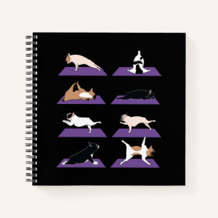 Dog Gift French Bulldog Yoga Lovely Notebook