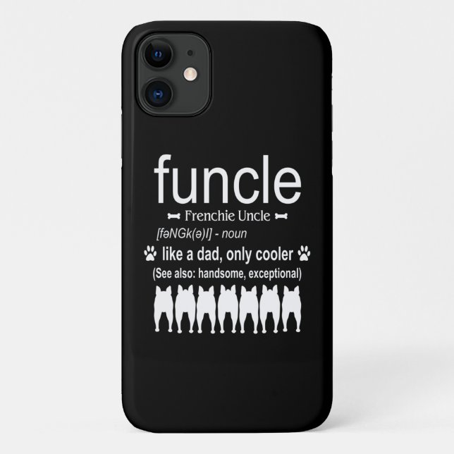 Dog Gift | Frenchie Uncle - Like Dad Only Cooler Case-Mate iPhone Case (Back)