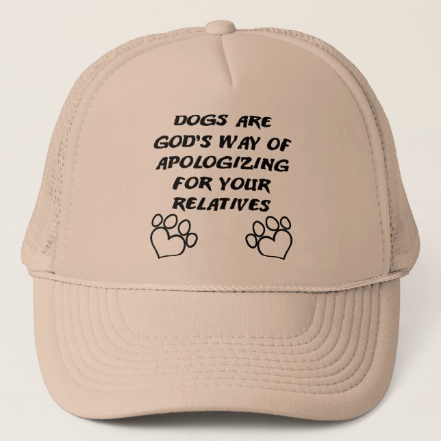 Dog Gift From God Funny Ball Cap Hat (Front)