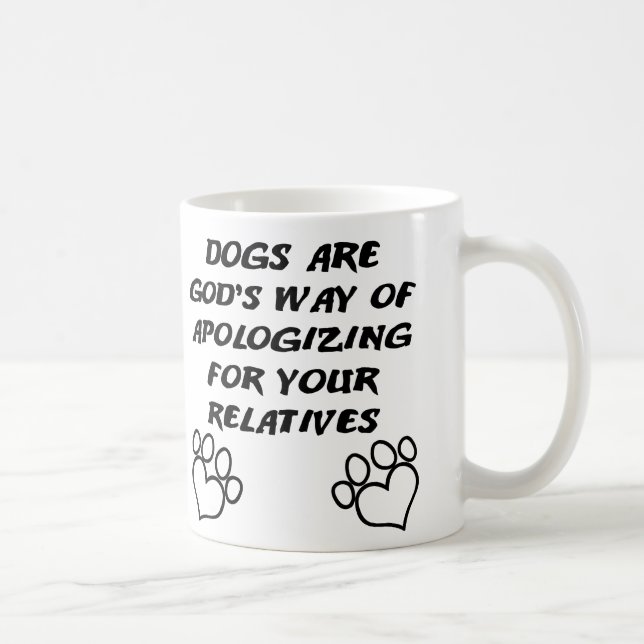 Dog Gift From God Funny Mug or Travel Mug (Right)