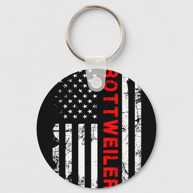 Dog Gift | I love my rottweiler Key Ring (Front)