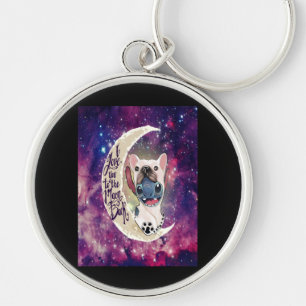 Dog Gift I Love You To The Moon And Back Key Ring
