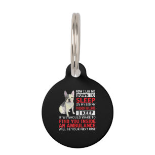 Dog Gift   I To Sleep On My Bed My French Bulldog Pet Tag