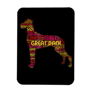 Dog Gift   Large Noble Great Dane Magnet