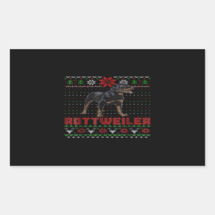 Dog Gift  Merry Christmas my Rottweiler Rectangular Sticker